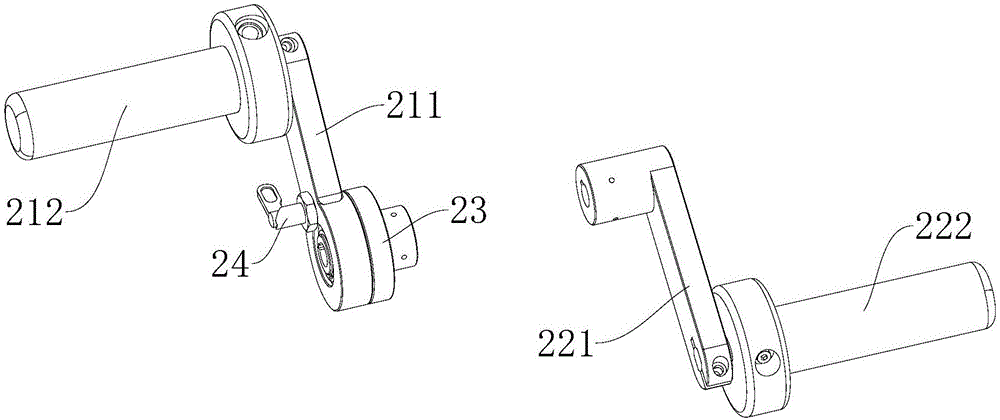 Upper limb rehabilitation device and rehabilitation robot with upper limb rehabilitation device