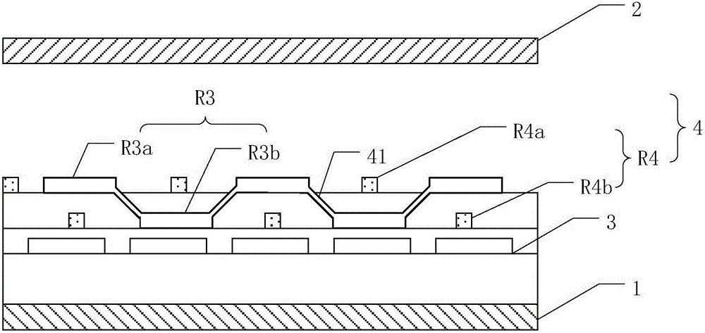 Pressure induction touch screen and display device