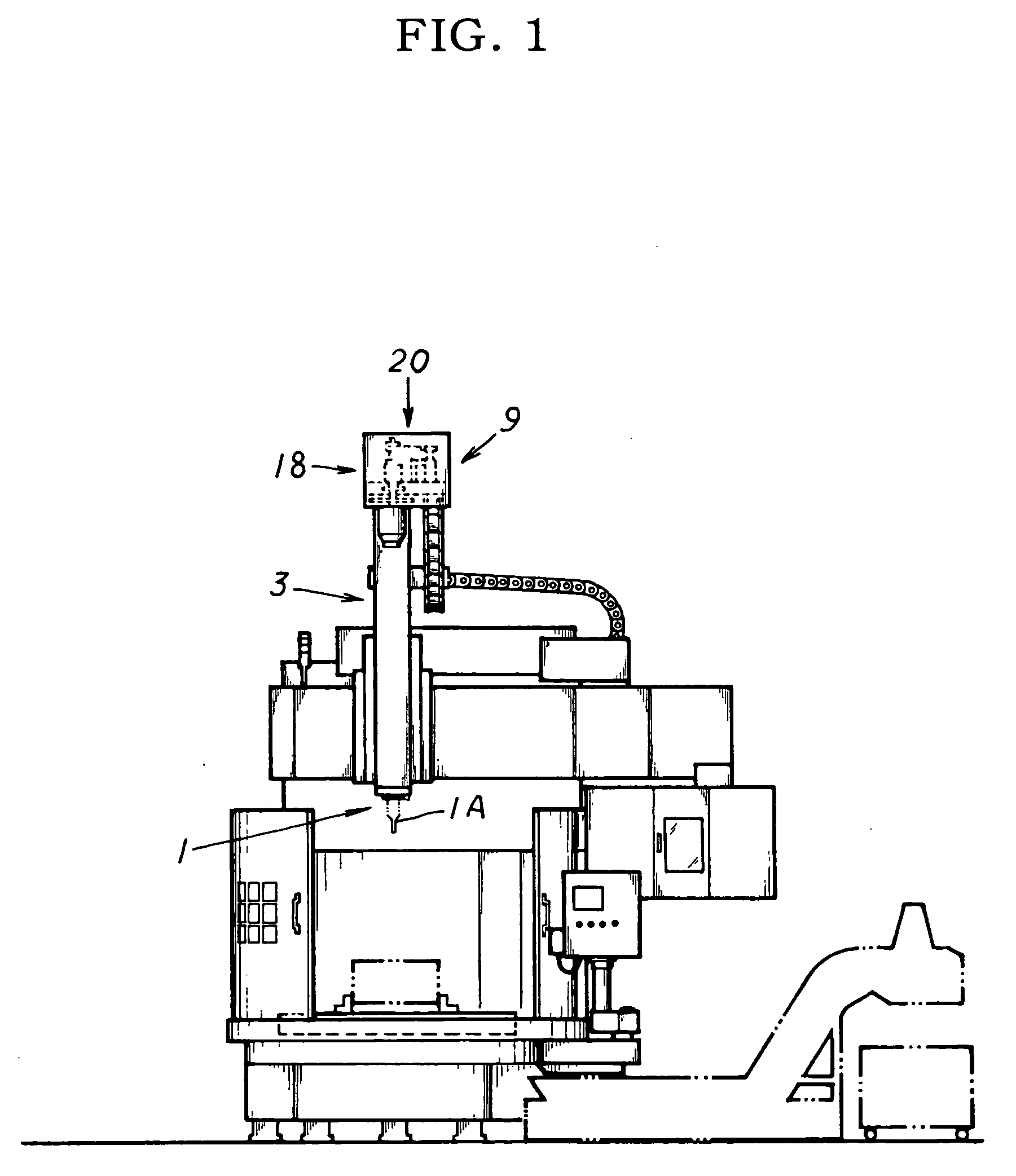 Tool mounting device for turning center