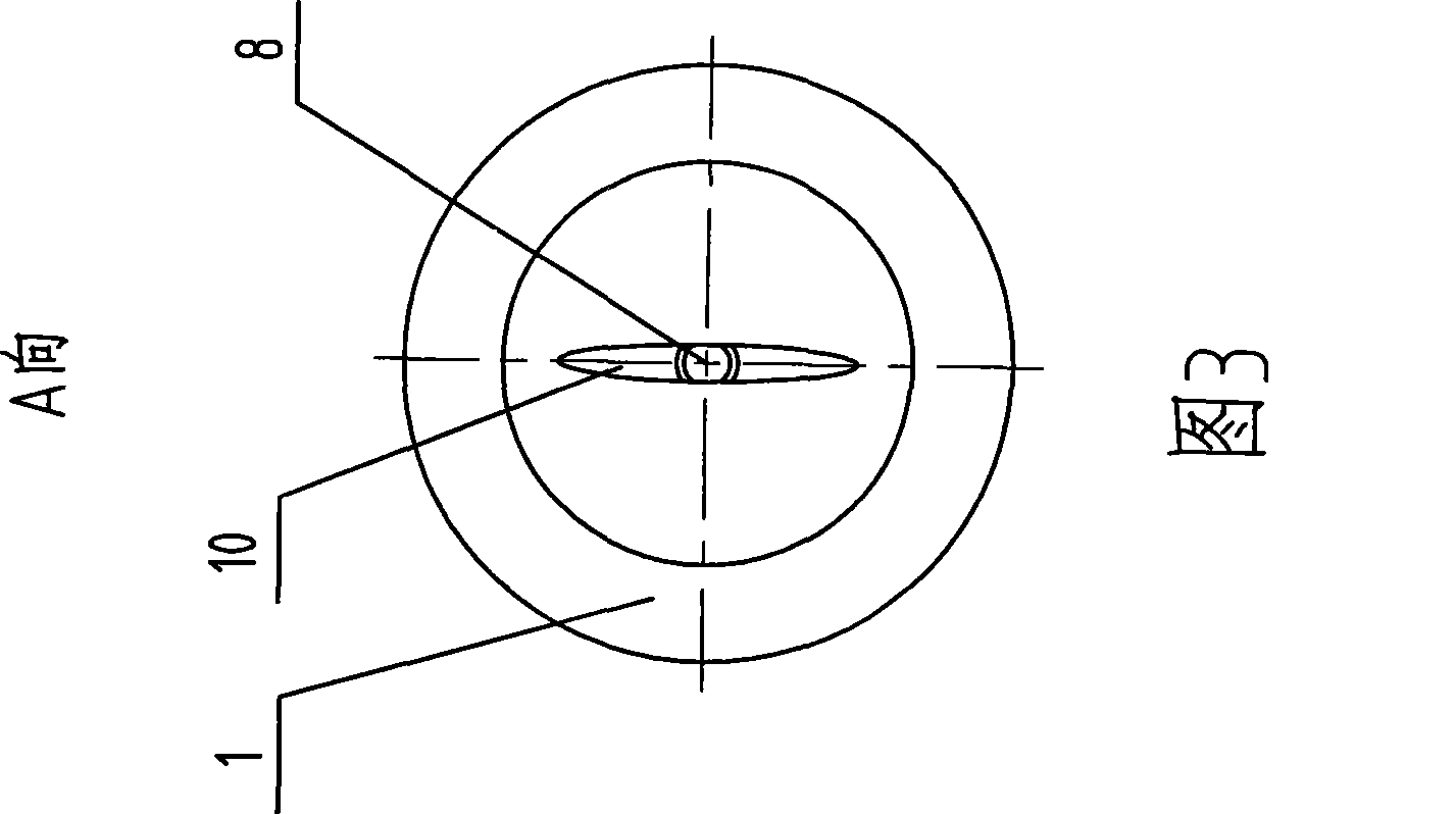 Reducing reagent nozzle for denitration by SNCR method