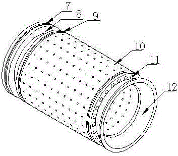 A kind of outer diameter sizing sleeve of plastic composite pipe with steel mesh skeleton