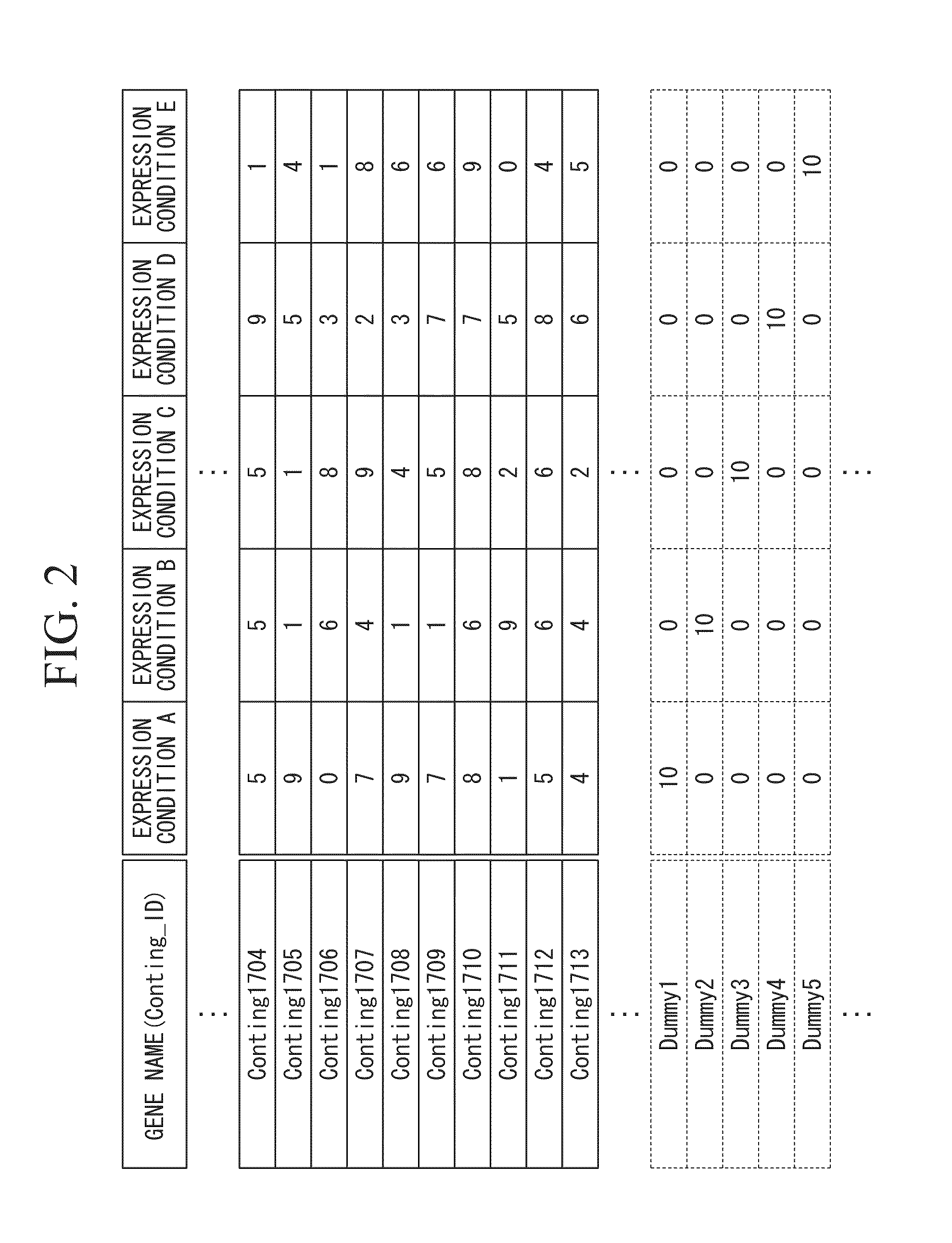 System for analyzing expression profile, and program therefor