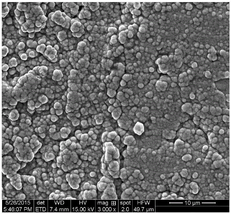 Method for preparing cement-based piezoelectric composite material surface nickel electrode