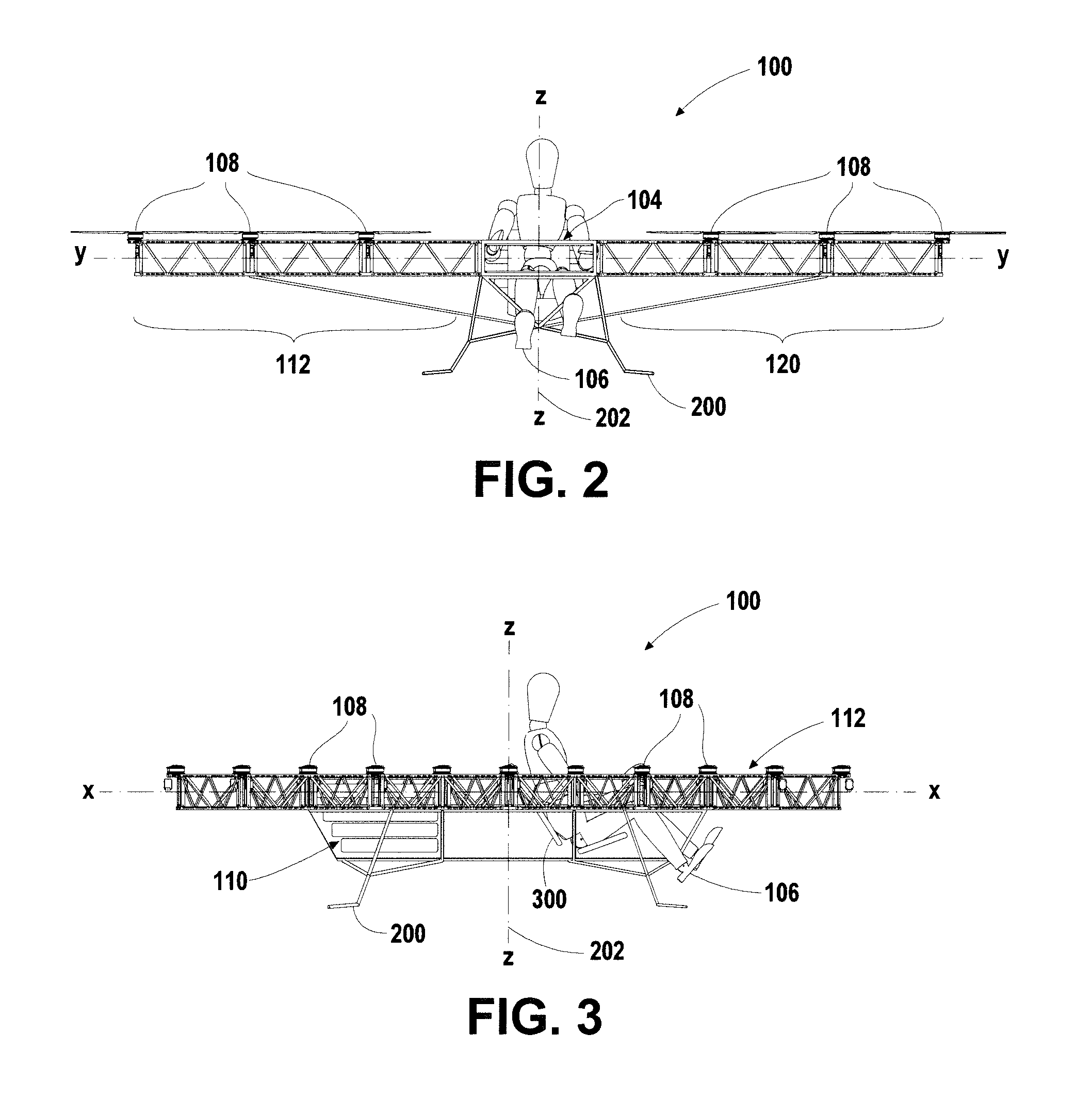 Multirotor flying vehicle