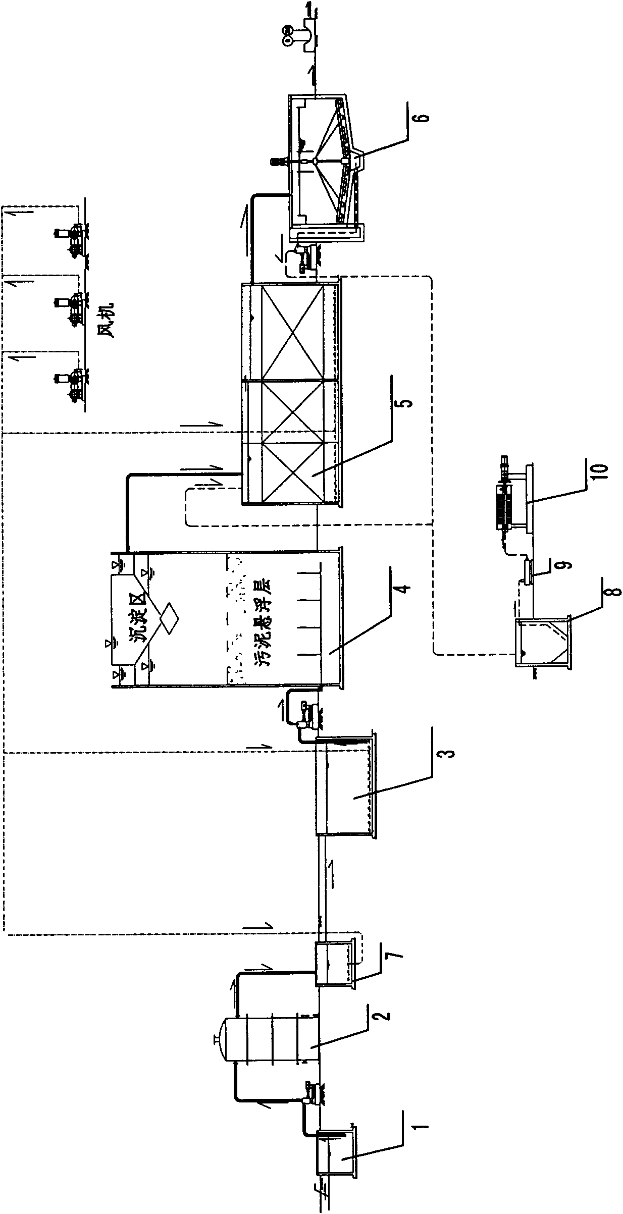 Wastewater treatment system for acrylic acid industry