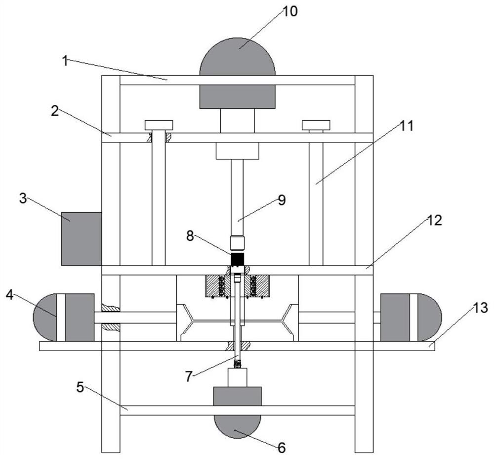 A method and device for in-situ preparation and molding of aluminum/magnesium alloy semi-solid slurry