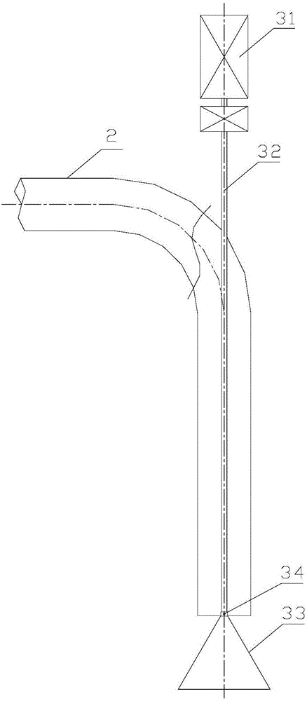 Coal water slurry feeding device for multi-flow circulating fluidized bed boiler and boiler