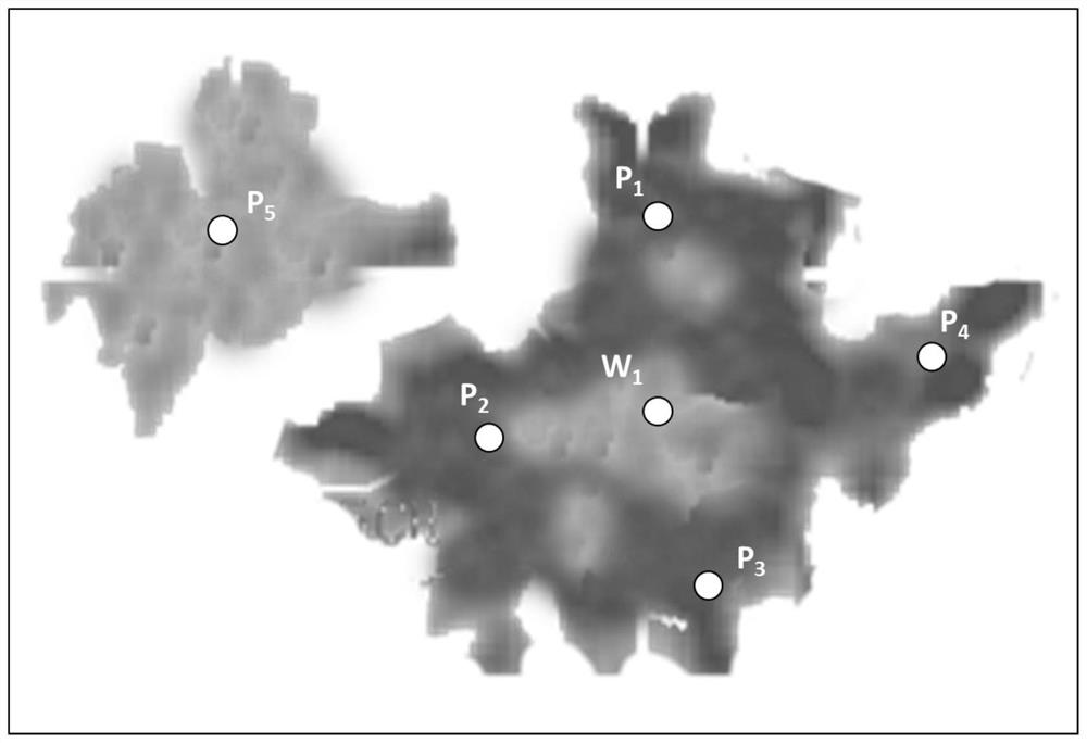 Targeted water flooding design method for fracture-vug carbonate oil reservoir