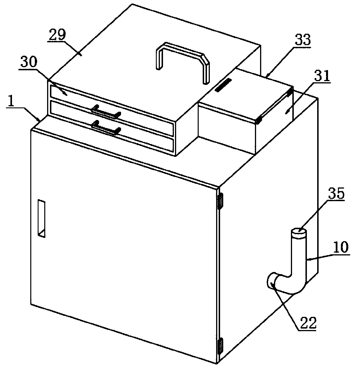 Pediatric negative-pressure gastric lavage device for pediatric nursing