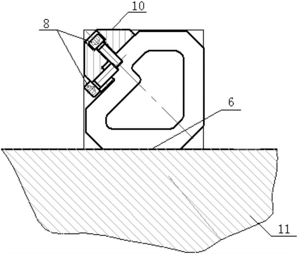 Machining tool for steel-inlaid guide rail shaped like Chinese character Shan