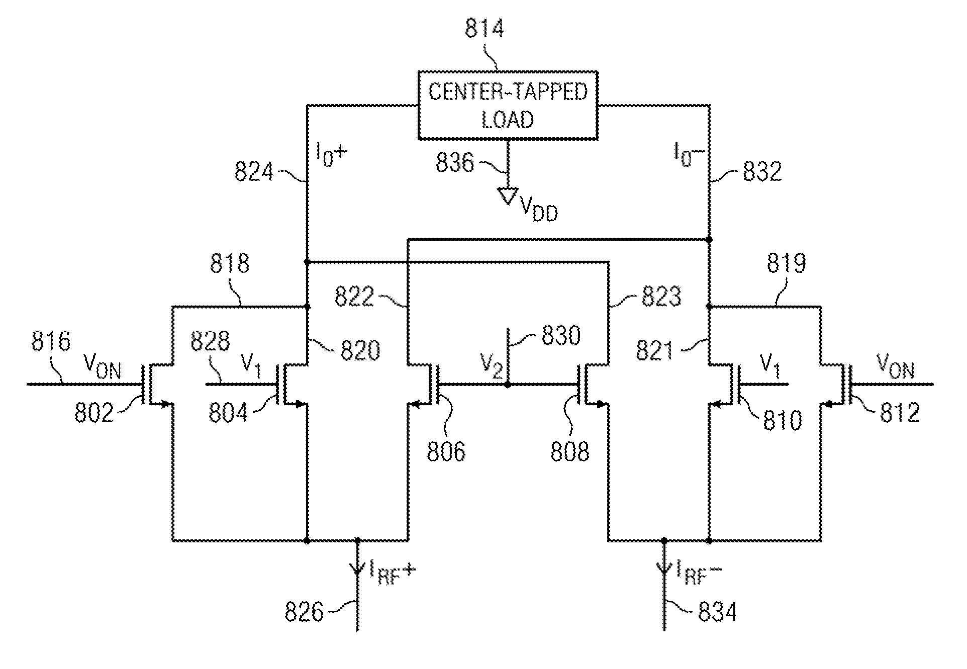 Current canceling variable gain amplifier and transmitter using same