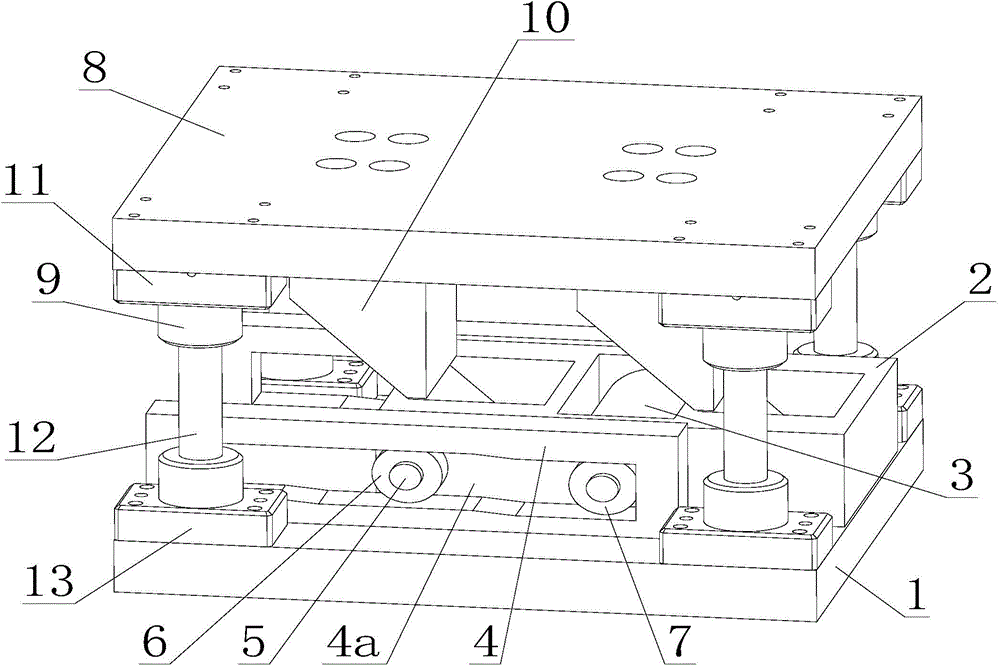 Rolling device of continuous differential thick plate