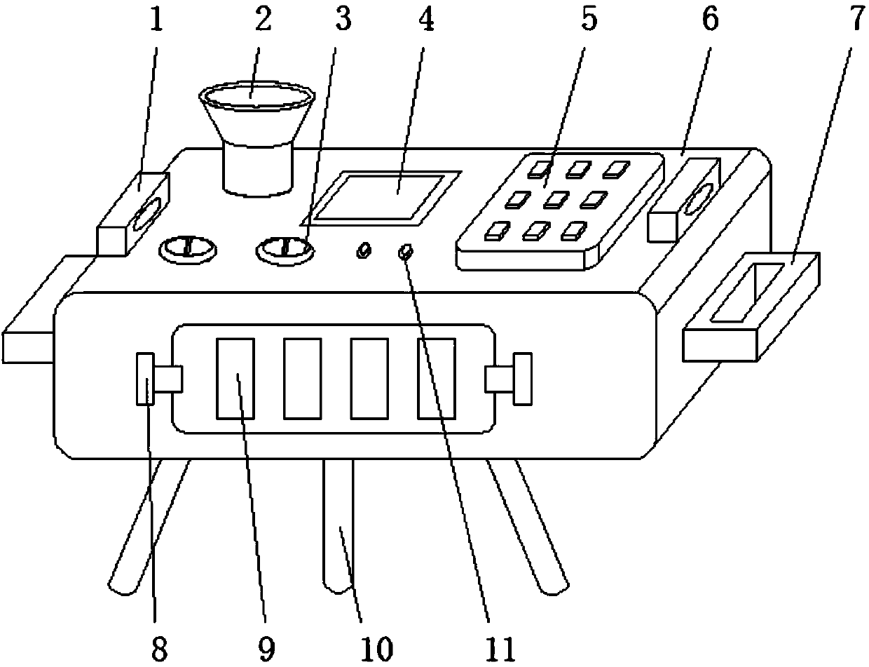 Medical assay instrument convenient to carry and move