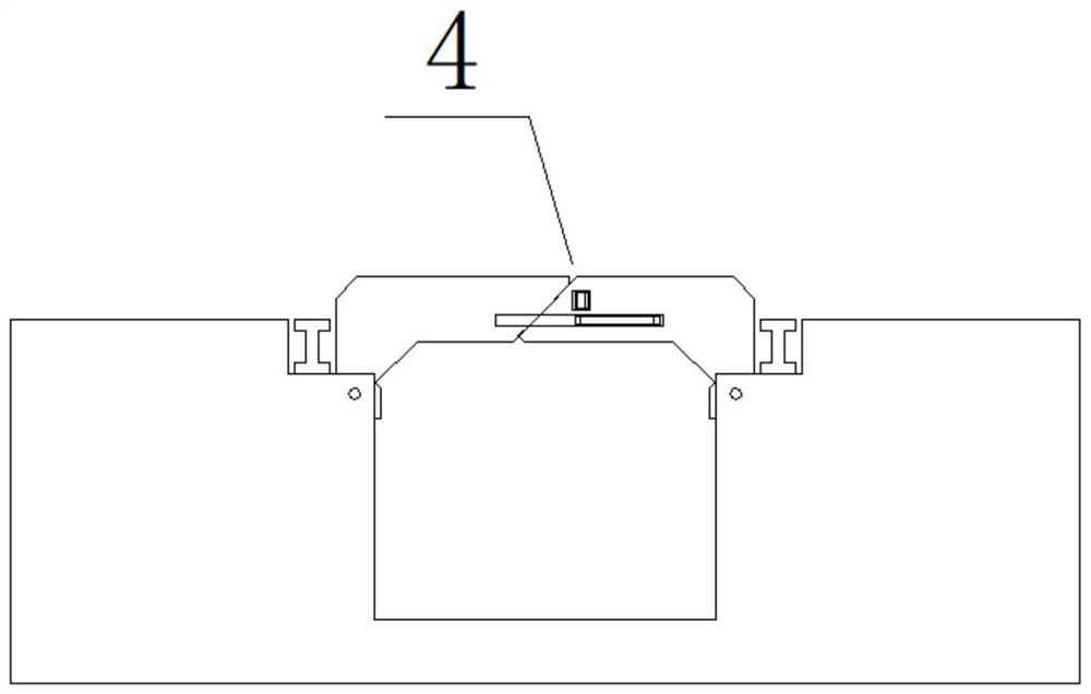 Lap joint type cross-line device suitable for railway trench