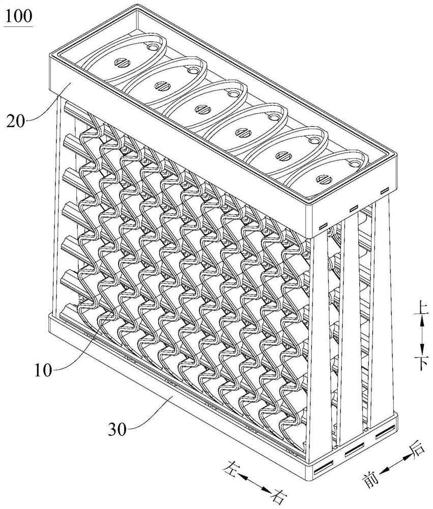 Wet curtain structure of humidifier