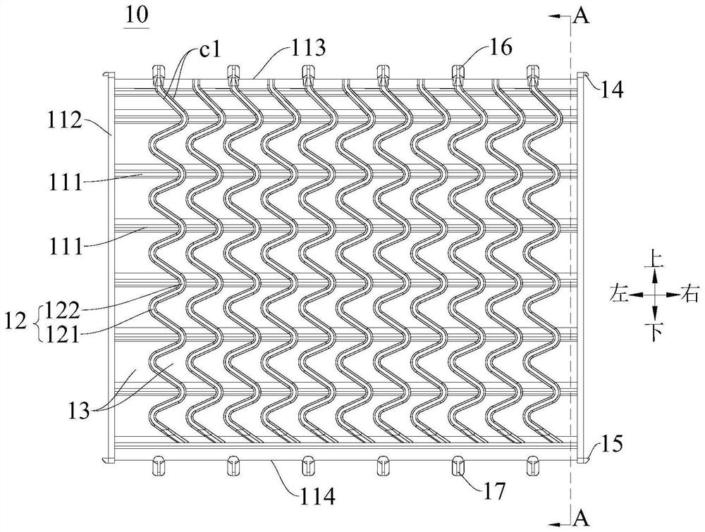 Wet curtain structure of humidifier