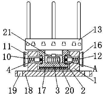 Wall-mounted router for communication engineering convenient for dismounting