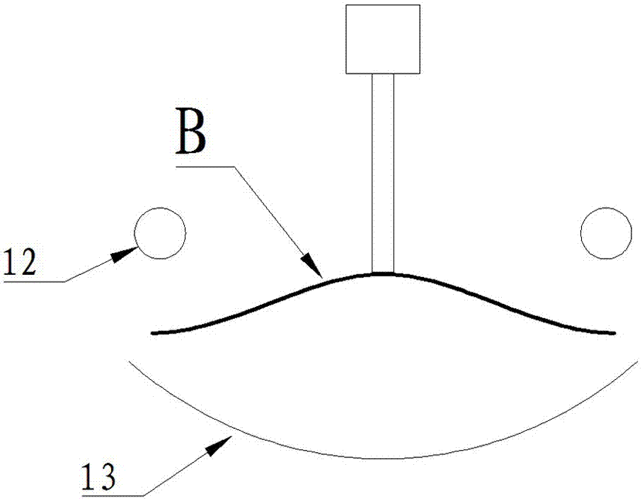 Contra-rotating roller type bagasse treating device with chopping machine