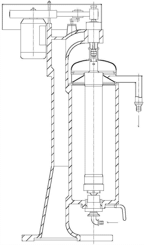 Tubular centrifuge drum and control method