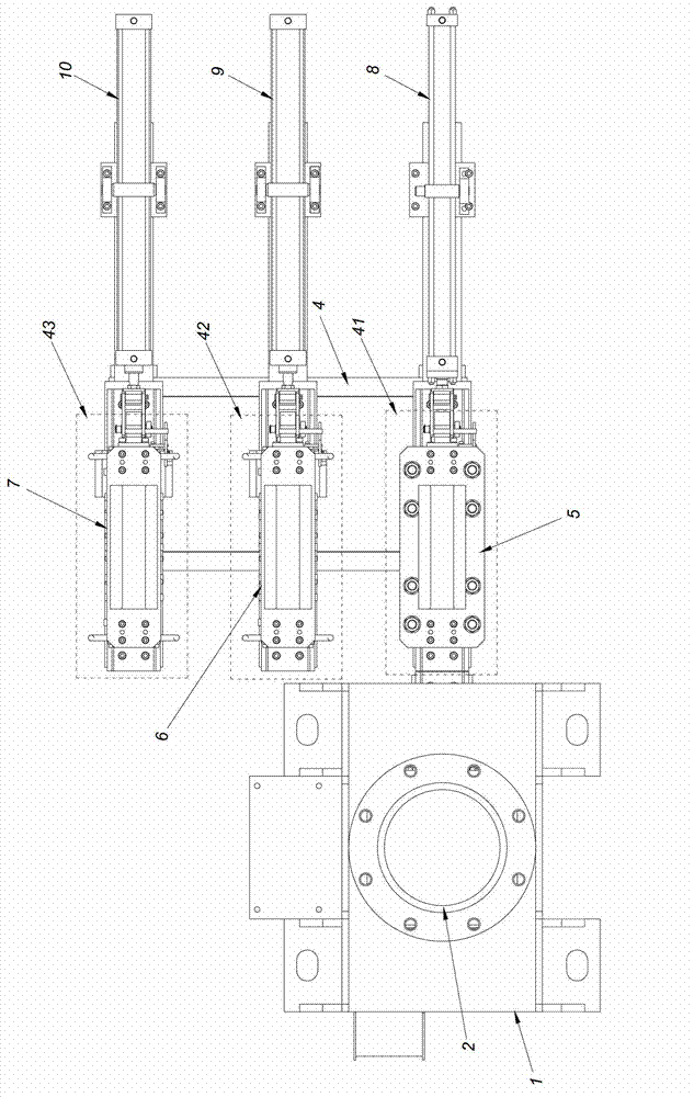 Punching shear punch capable of automatically changing tools