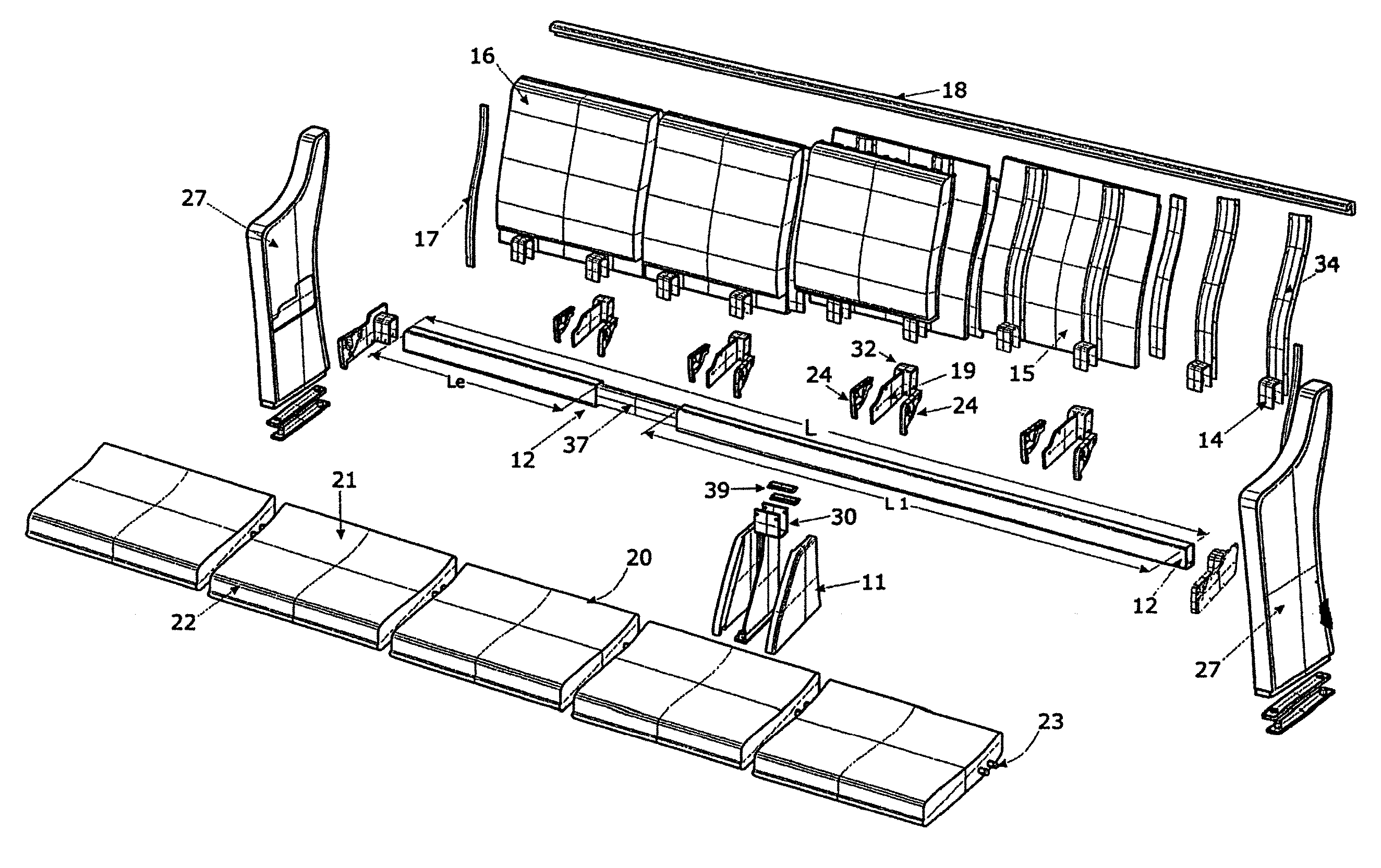 Pew And Bench With Pivoting Seat