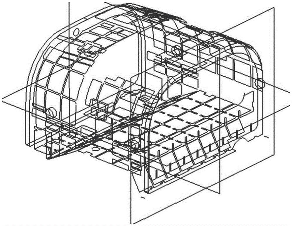 Precise scribing method for thin-wall special-shaped casting cabin