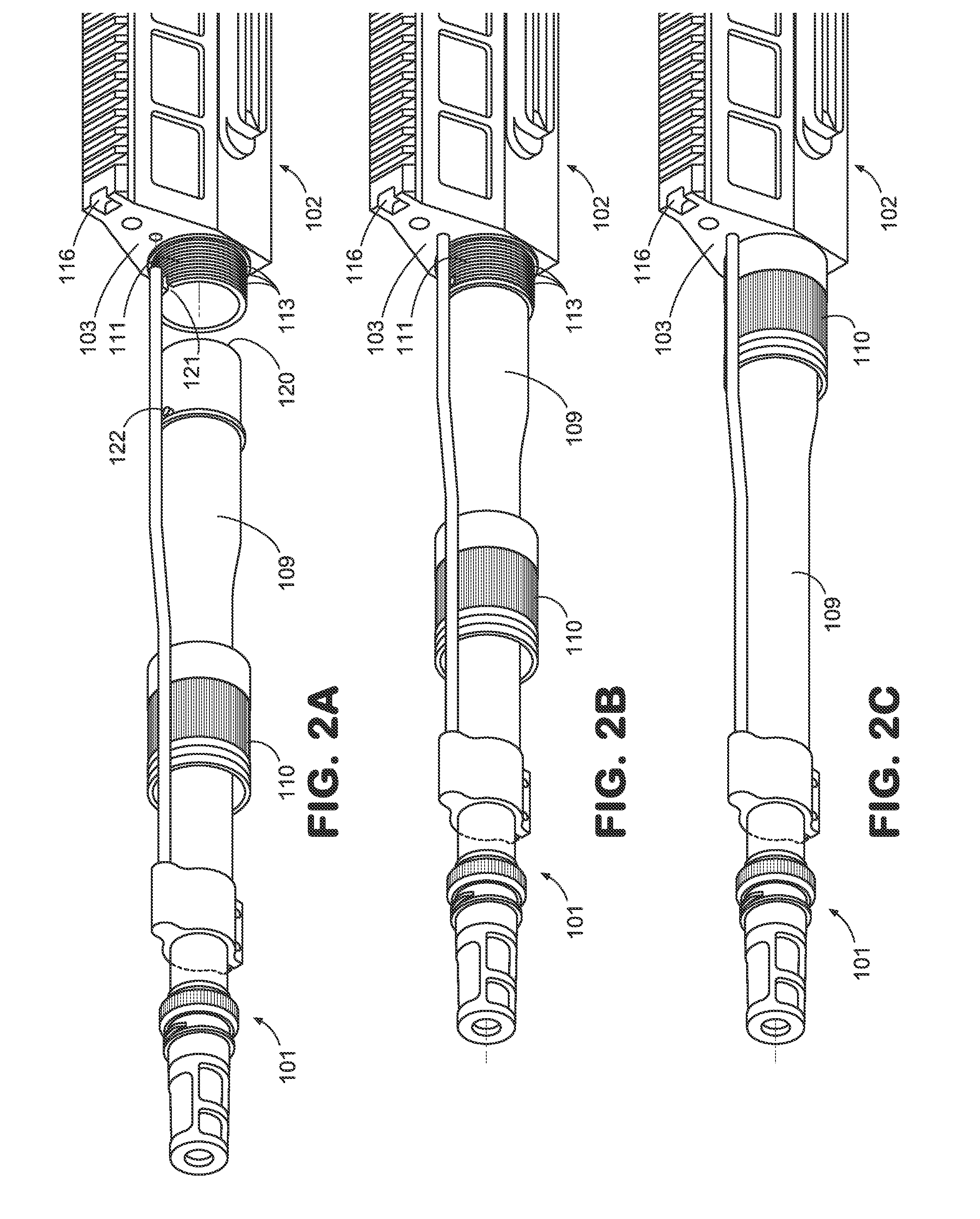 Quick Take-Down Barrel System and Method for Modular Rifle