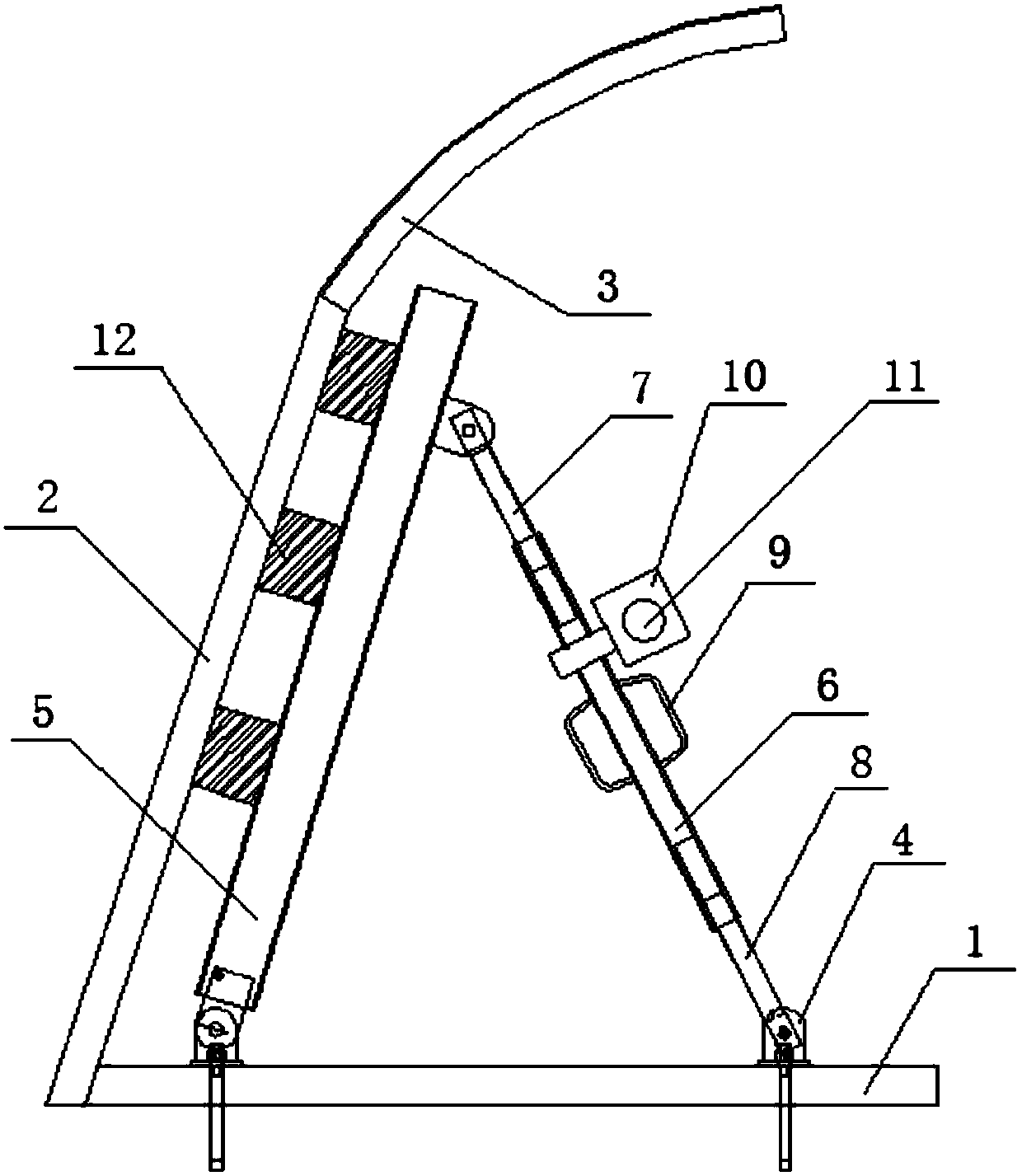 Integrated construction method of cast-in-place box beam inclined web formwork