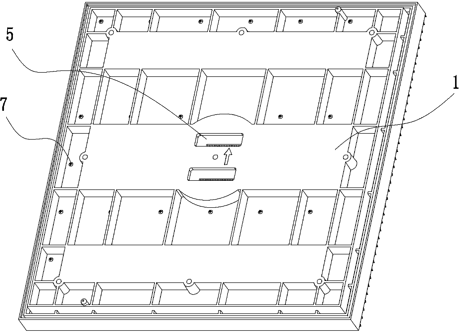 LED display screen module with lens and waterproof function