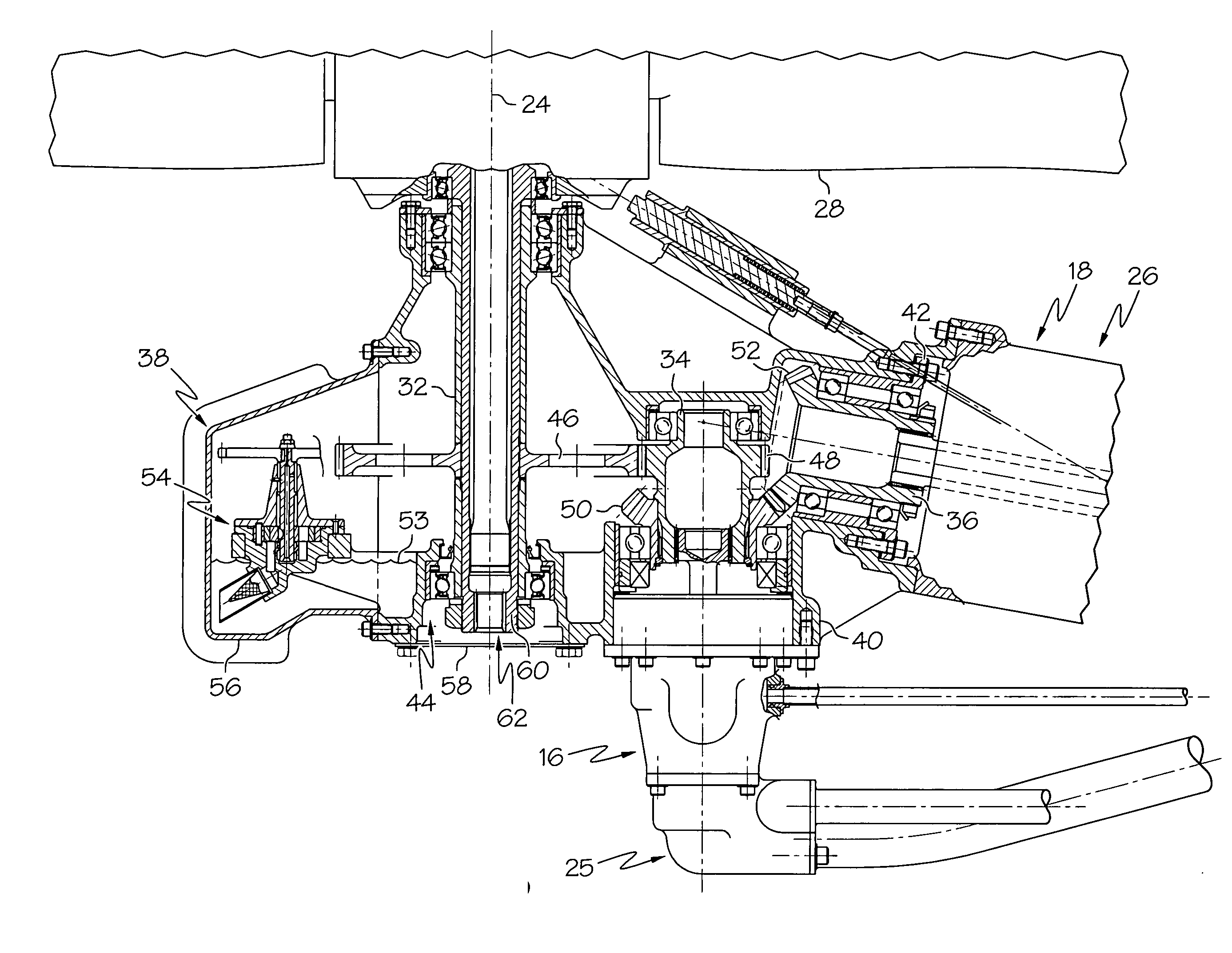 Ram air turbine with compound geartrain gearbox