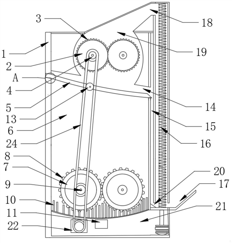 Stirring machine for ceramic granulation