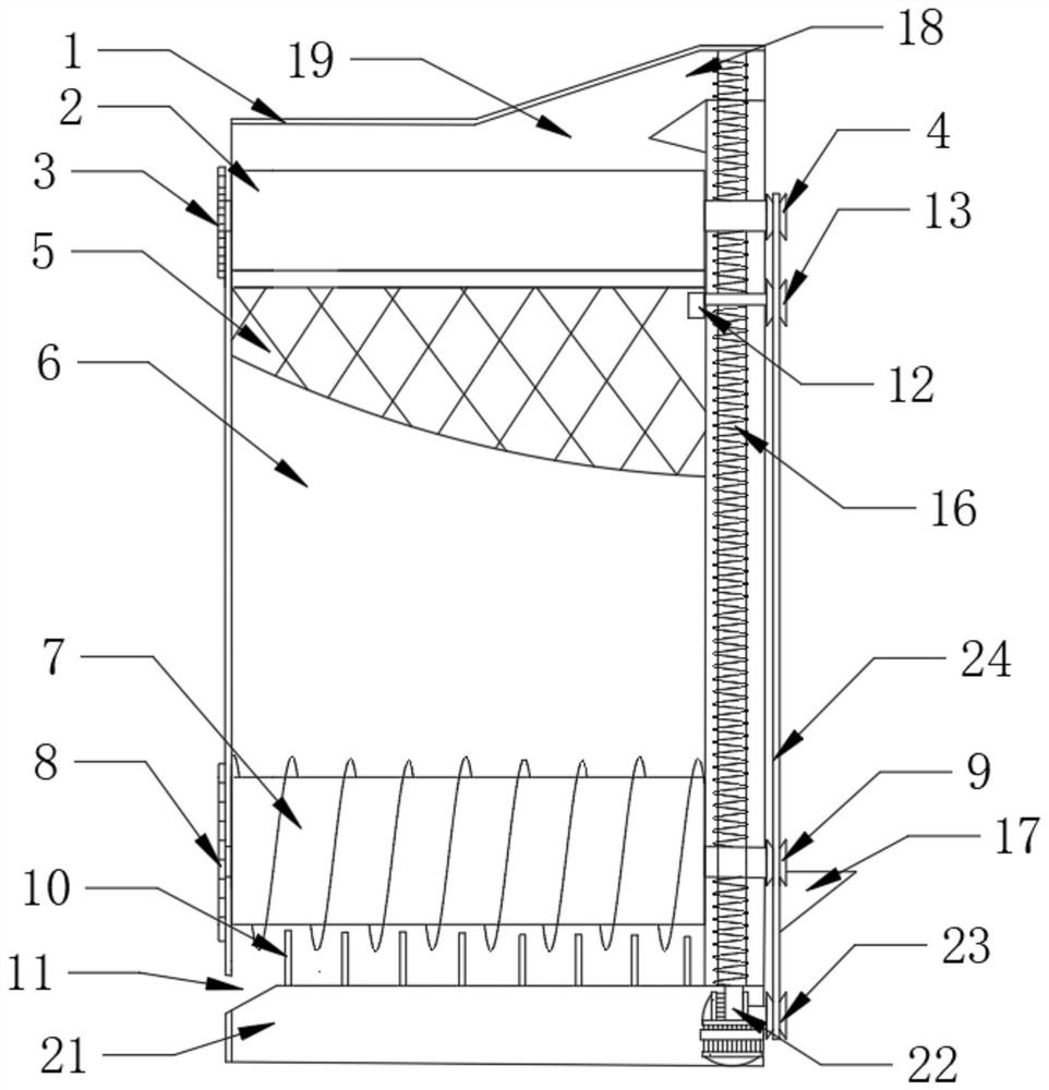 Stirring machine for ceramic granulation