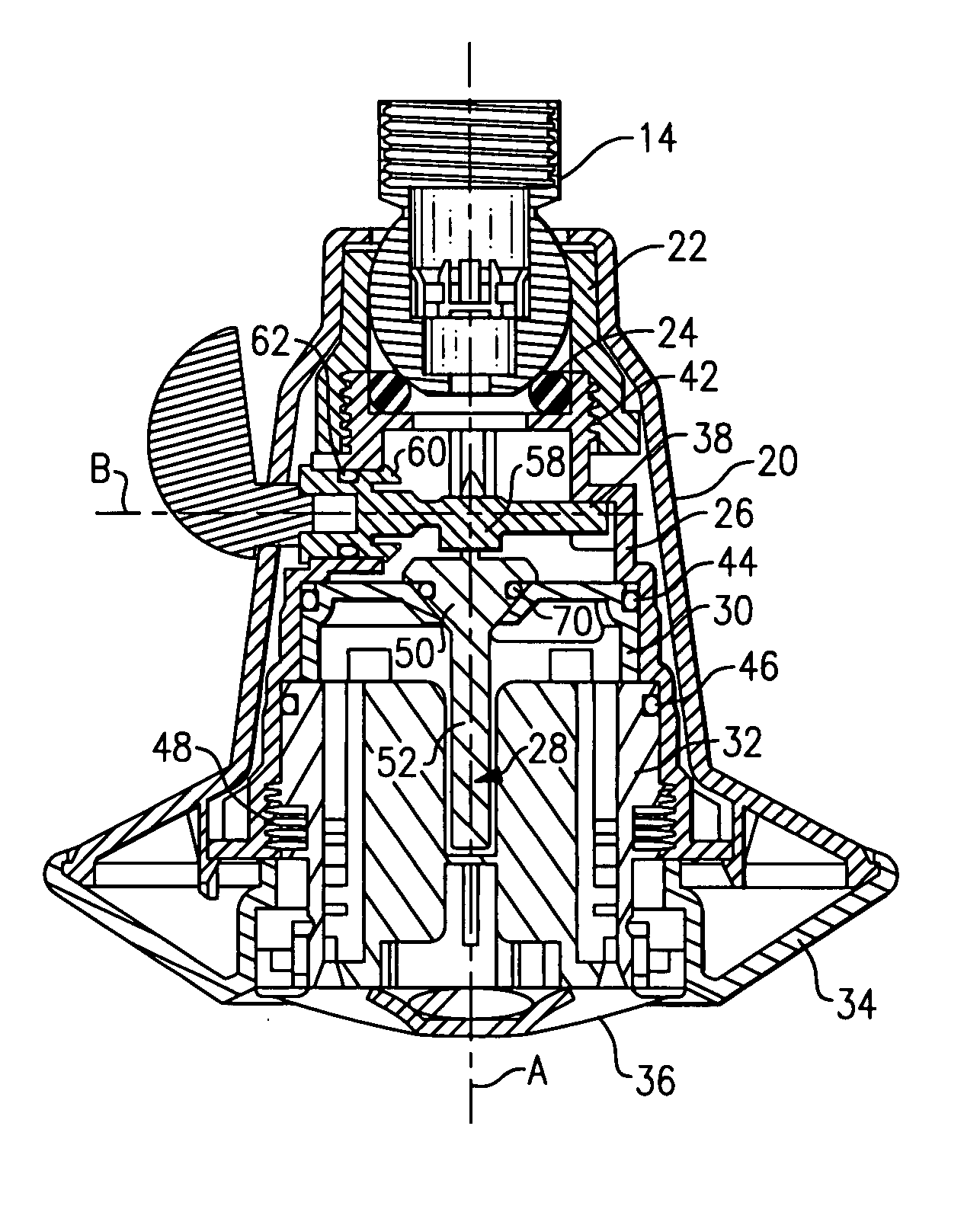 Dual volume shower head system