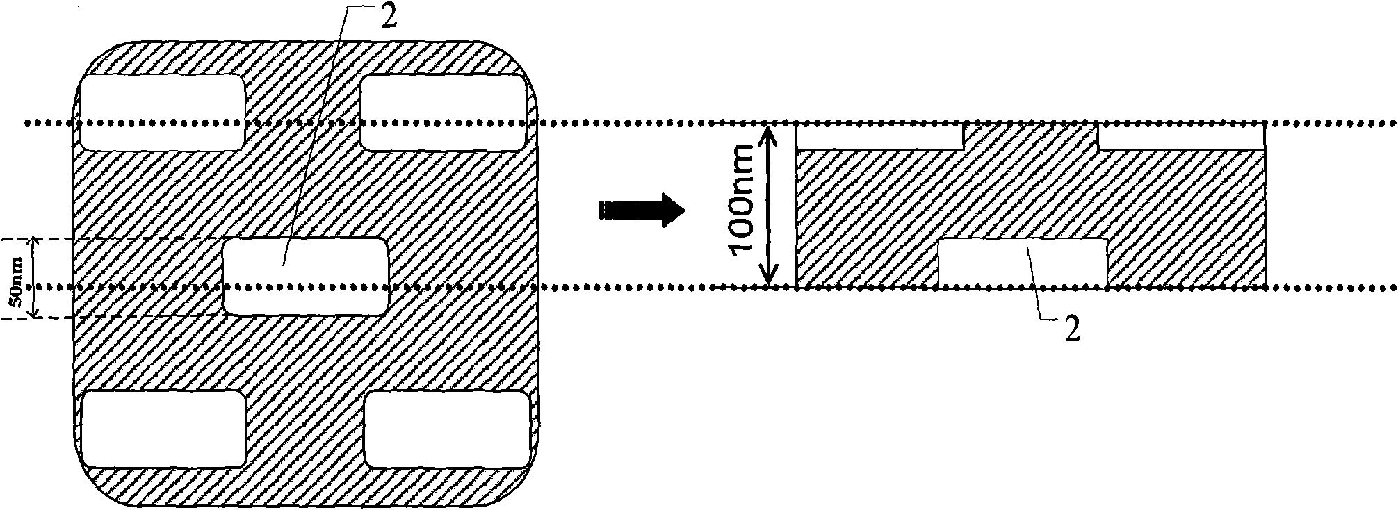 Preparation method of observation sample for transmission electron microscope