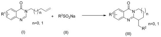 A kind of synthetic method of perfluoroalkyl substituted polycyclic quinazolinone derivatives