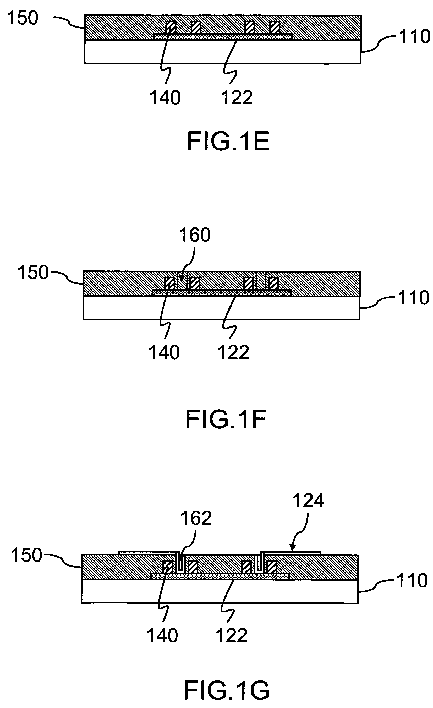 Structure for reducing stress for vias and fabricating method thereof