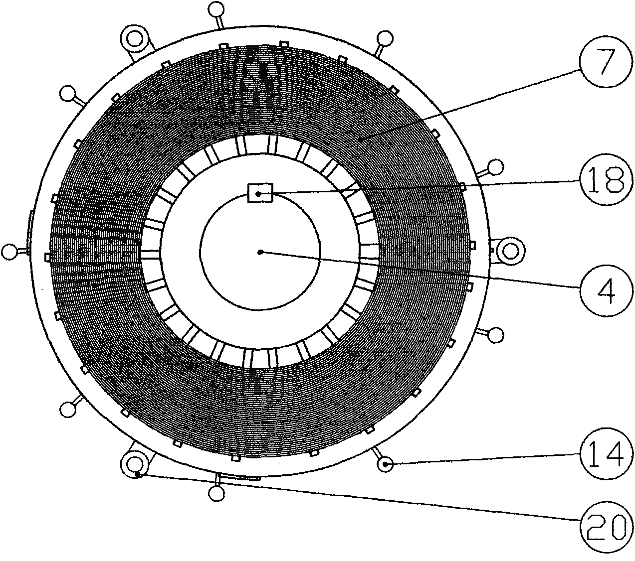 Multipolar serial flux-weakening motor