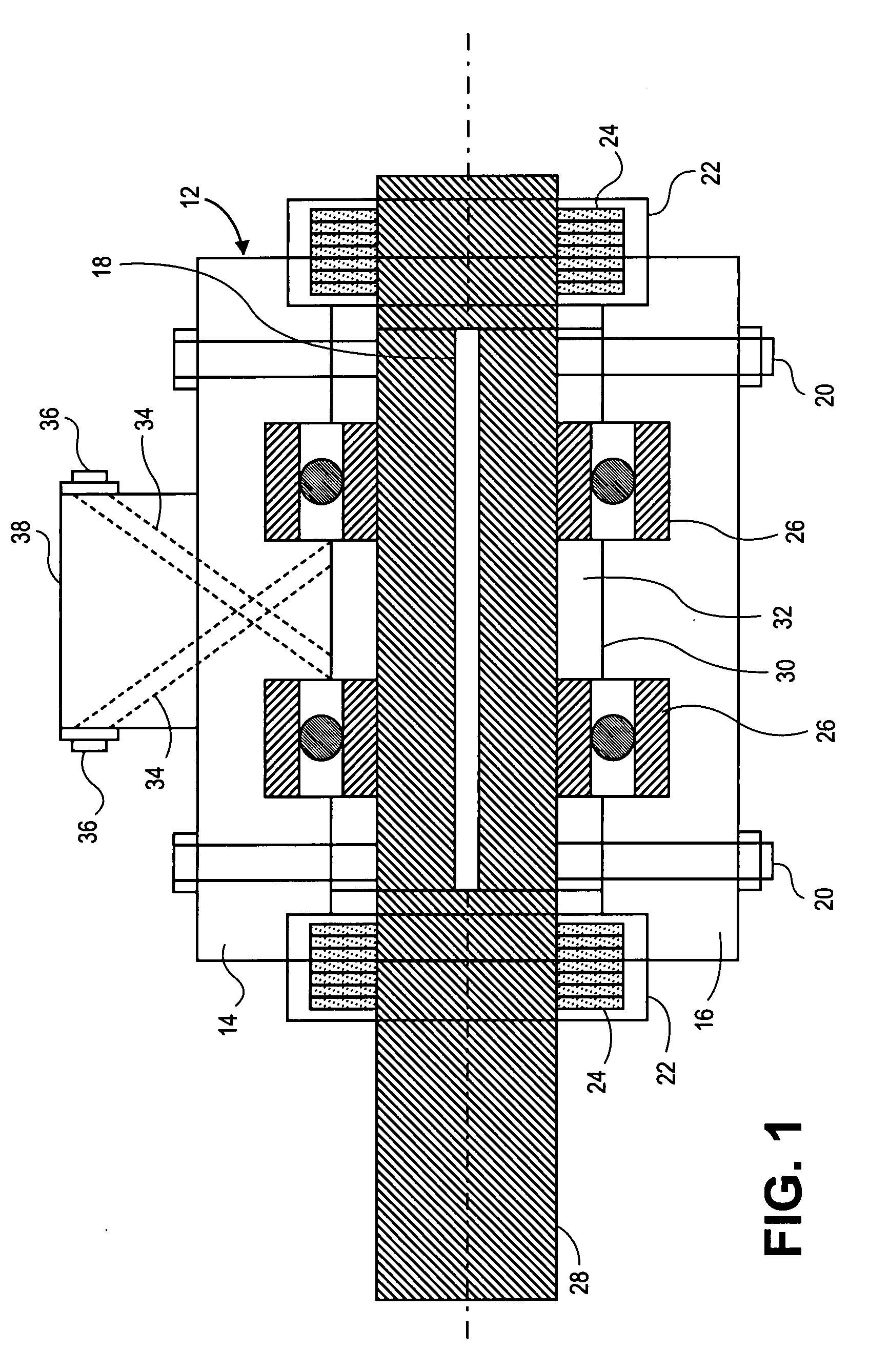 Pressurized bearing assembly