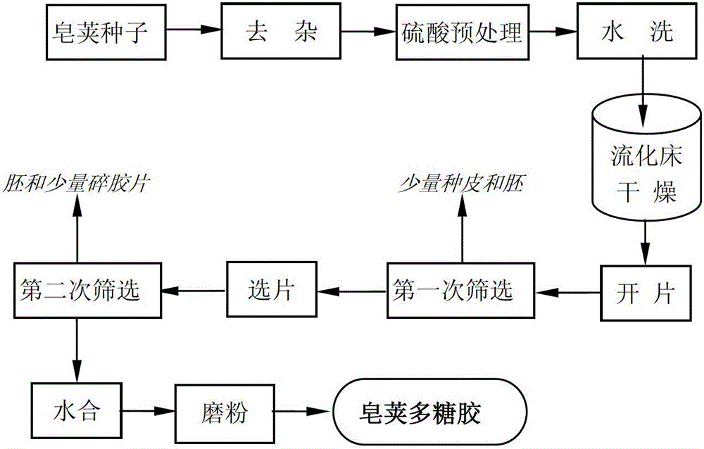 A kind of saponins polysaccharide gum and preparation method thereof