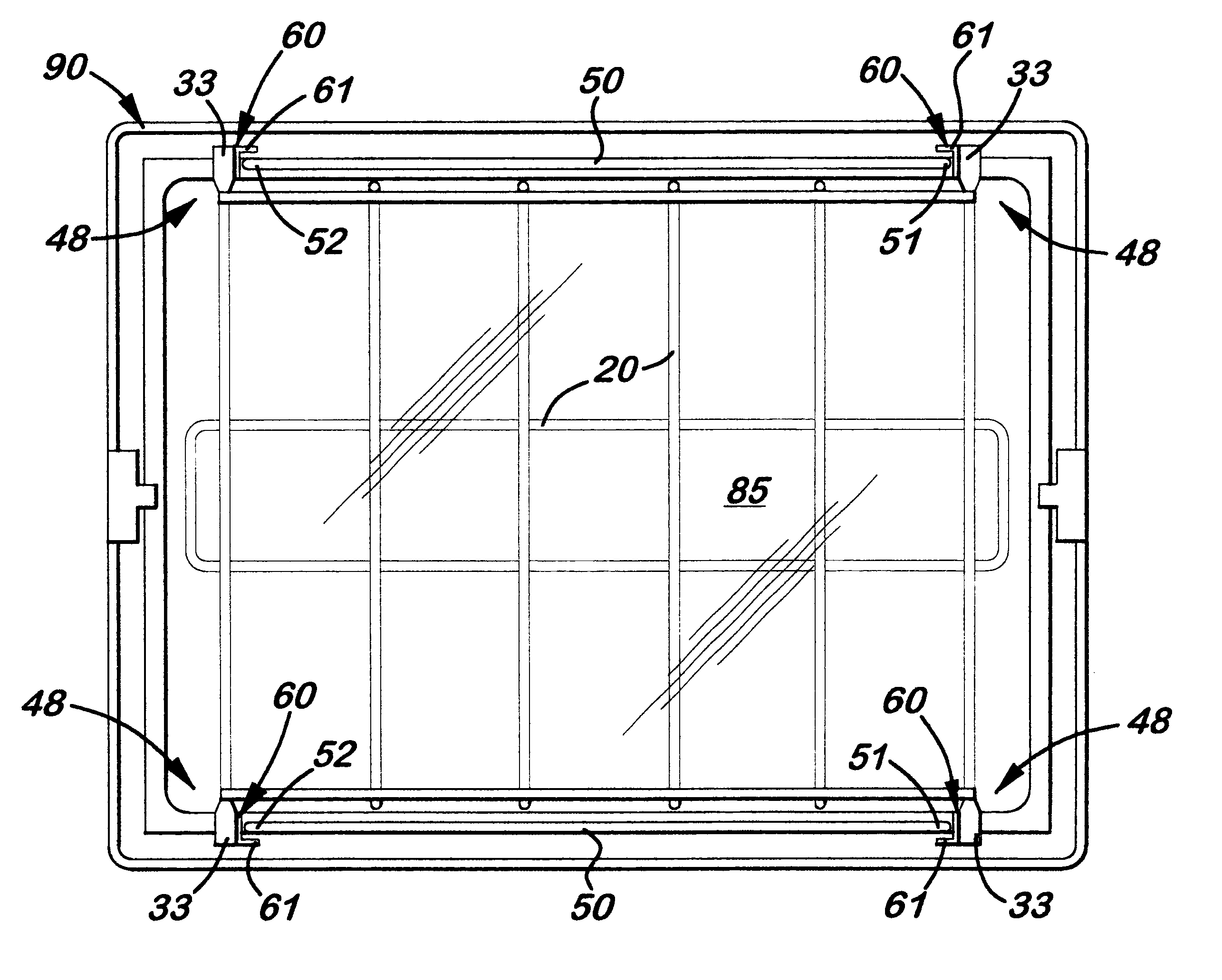 Work light cage attachment system