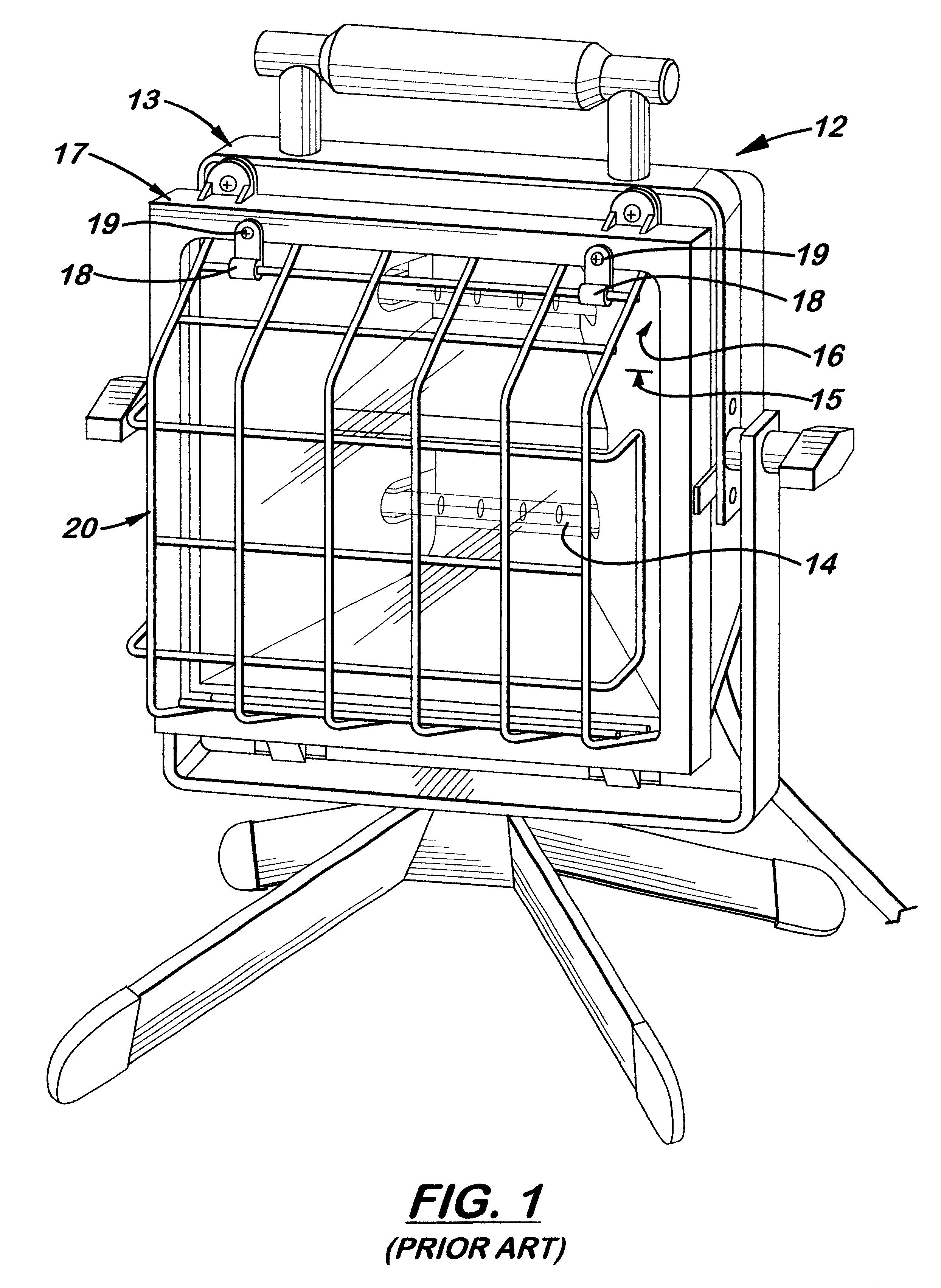 Work light cage attachment system