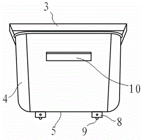 Oil containing barrel for frying machine