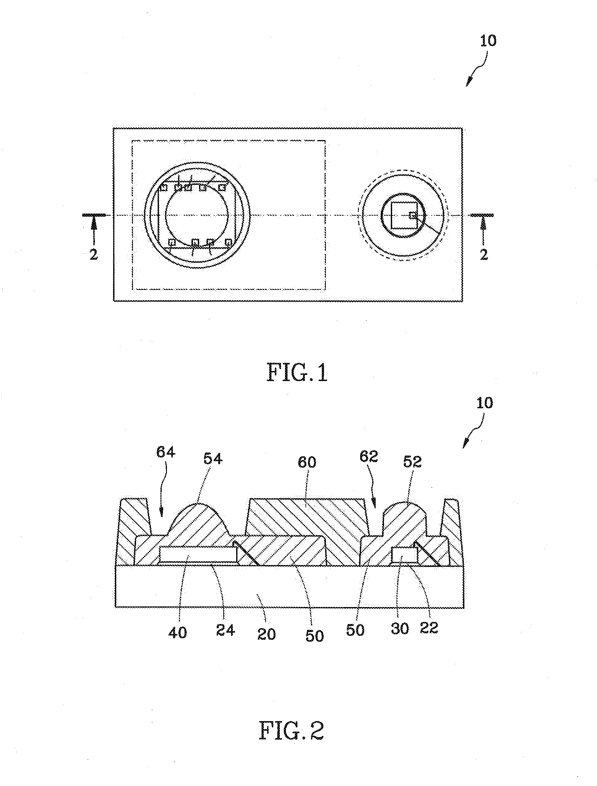 Package structure of an optical module