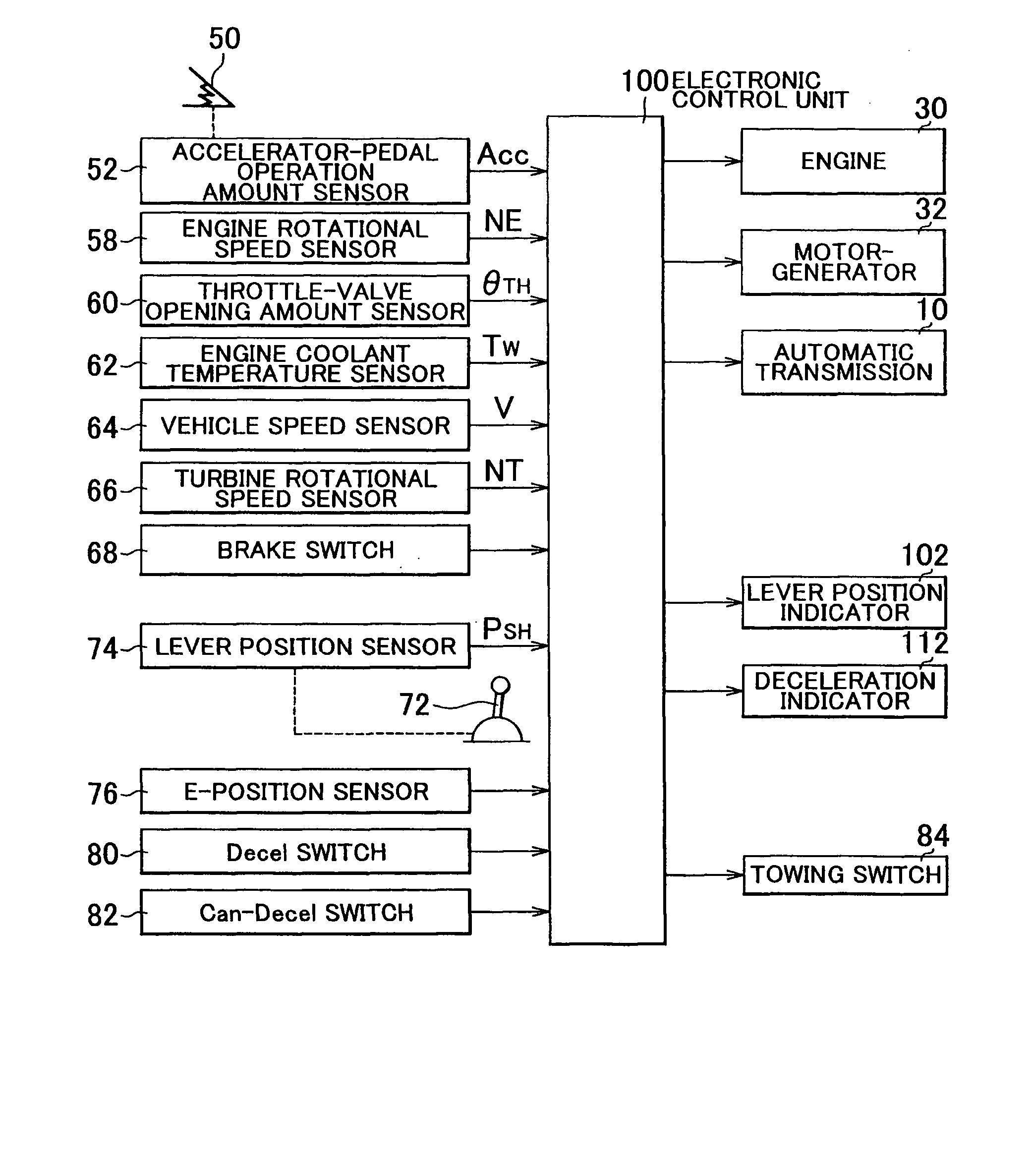 Deceleration control apparatus for a vehicle