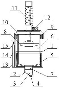 Adjustable head skin medicine applicator for dermatology department