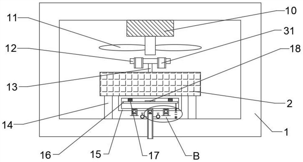 Waterproof air-cooling heat dissipation structure of electric automobile hub motor