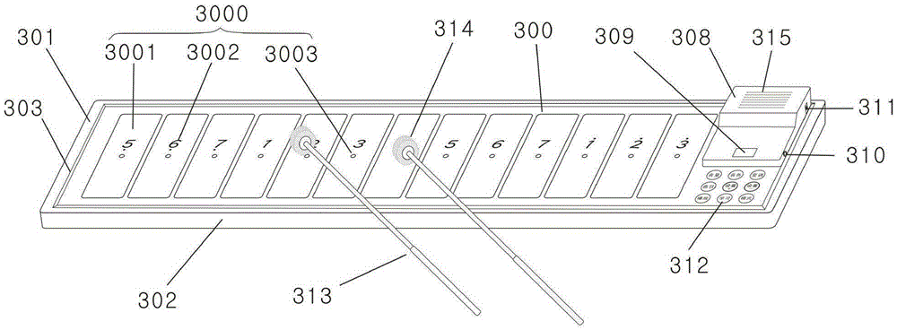 Plate electronic sound bar musical instrument