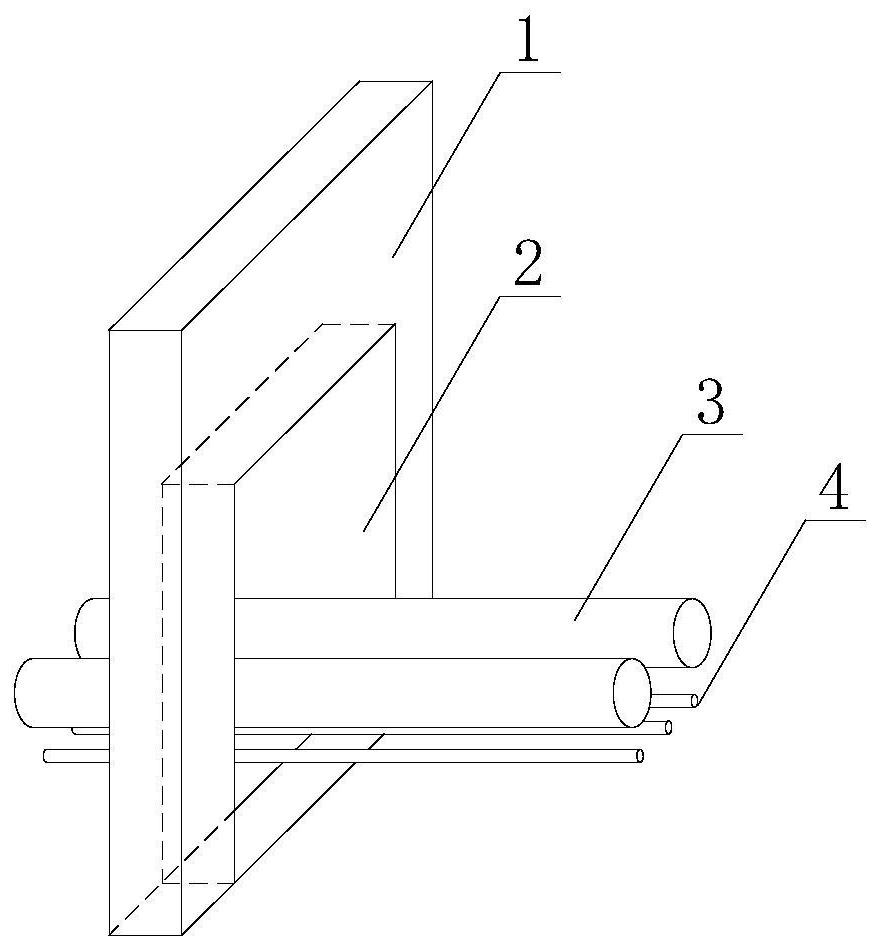 Sound insulation and noise reduction device for wall-penetrating pipeline in hydropower plant