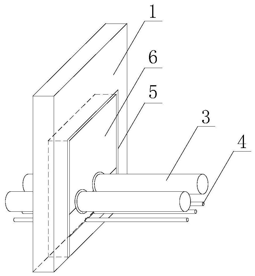 Sound insulation and noise reduction device for wall-penetrating pipeline in hydropower plant