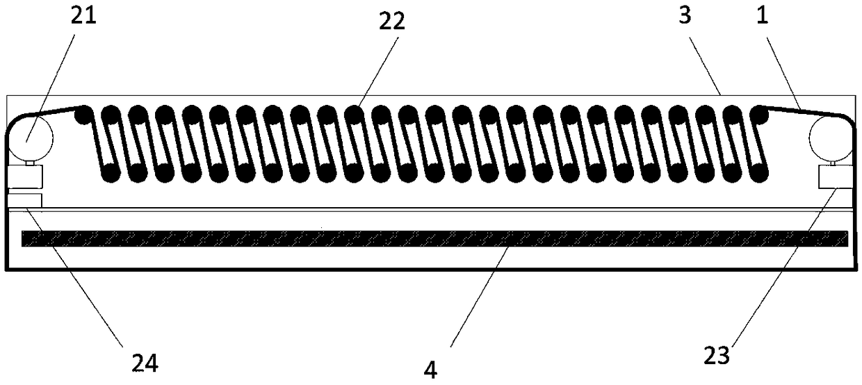 An indoor wall skin replacement device and method thereof